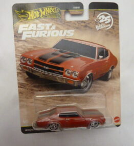 Hotwheels - 2026 - Premium - Fast & Furies - 25 Years of Fast & Furious - The Fast and the Furious - 1970 CHEVROLET CHEVELLE SS - Red - Metal base