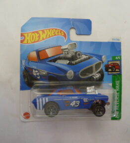 Hotwheels - 2021 - Mainline - VOLVO P1800 GASSER - 153/250 - 4/5 - HW Reverse Rake - Matt blue