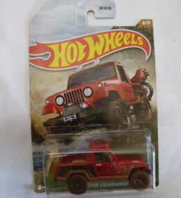 Hotwheels - 2021 - Long Cards - '67 JEEPSTER COMMANDO - 2/5 - Pickup truck - Red - Part of Off Road Trucks Mud Runners' Series