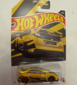 Hotwheels - 2021 - Long Cards - '16 HONDA CIVIC TYPE R - 4/5 - Yellow - Part of Honda Civic Anniversary Themed 5 Car Assortment